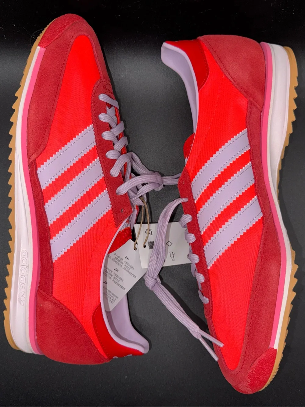 Adidas SL 72 OG Bright Red Lucid Pink White Women’s 9.5 / Men’s 8 JH7392 NWT